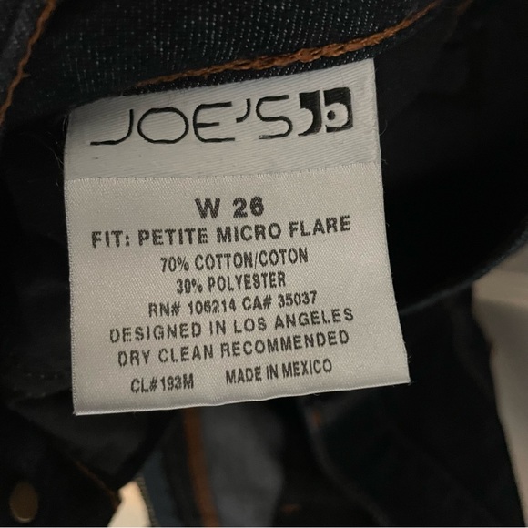 Joe's Jeans Women's The Vixen Low Rise Bootcut Jeans Dark Blue - Picture 11 of 16